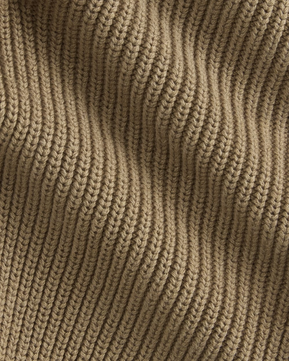 The Full-Zip Sweater in Everyday Cotton | Dark Heathered Camel