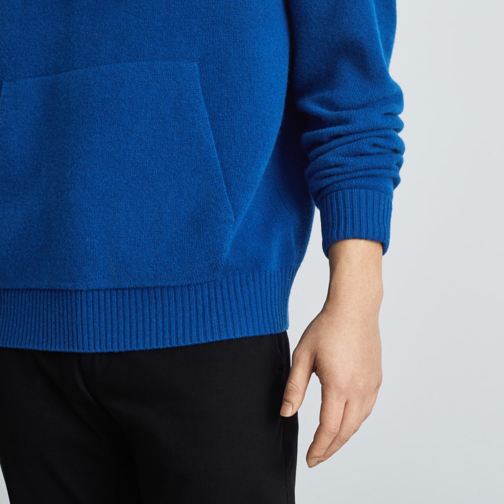 The Felted Merino Hoodie | Azure