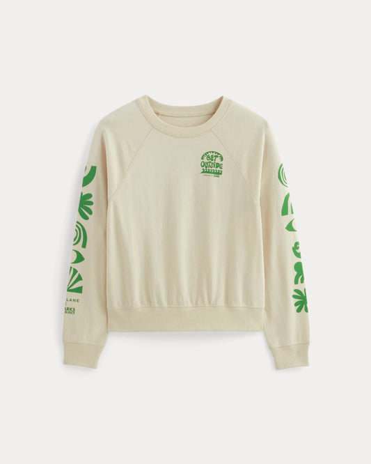 The Everlane x Parks Project Off-Duty Long-Sleeve Tee | Natural / Green