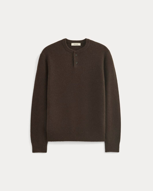 Henley in Wool Cashmere | Americano