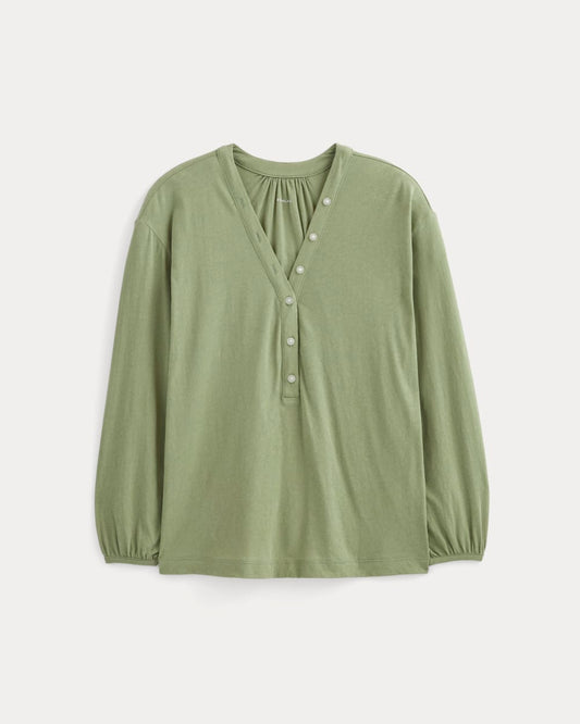 The Air V-Neck Henley | Sagebrush