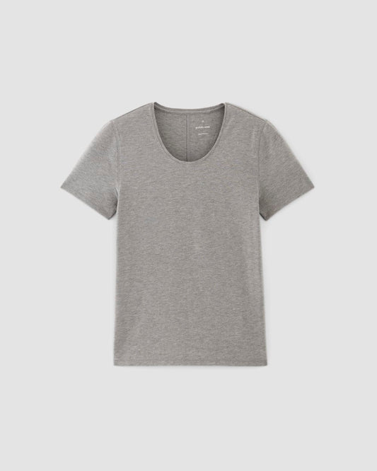 The Supima® Form Crew Neck Tee | Mid Heather Grey