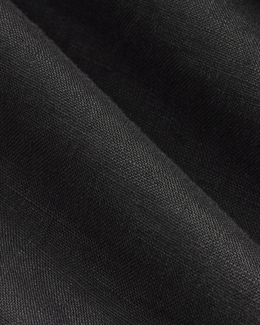 The Drawstring Pant in Linen | Black