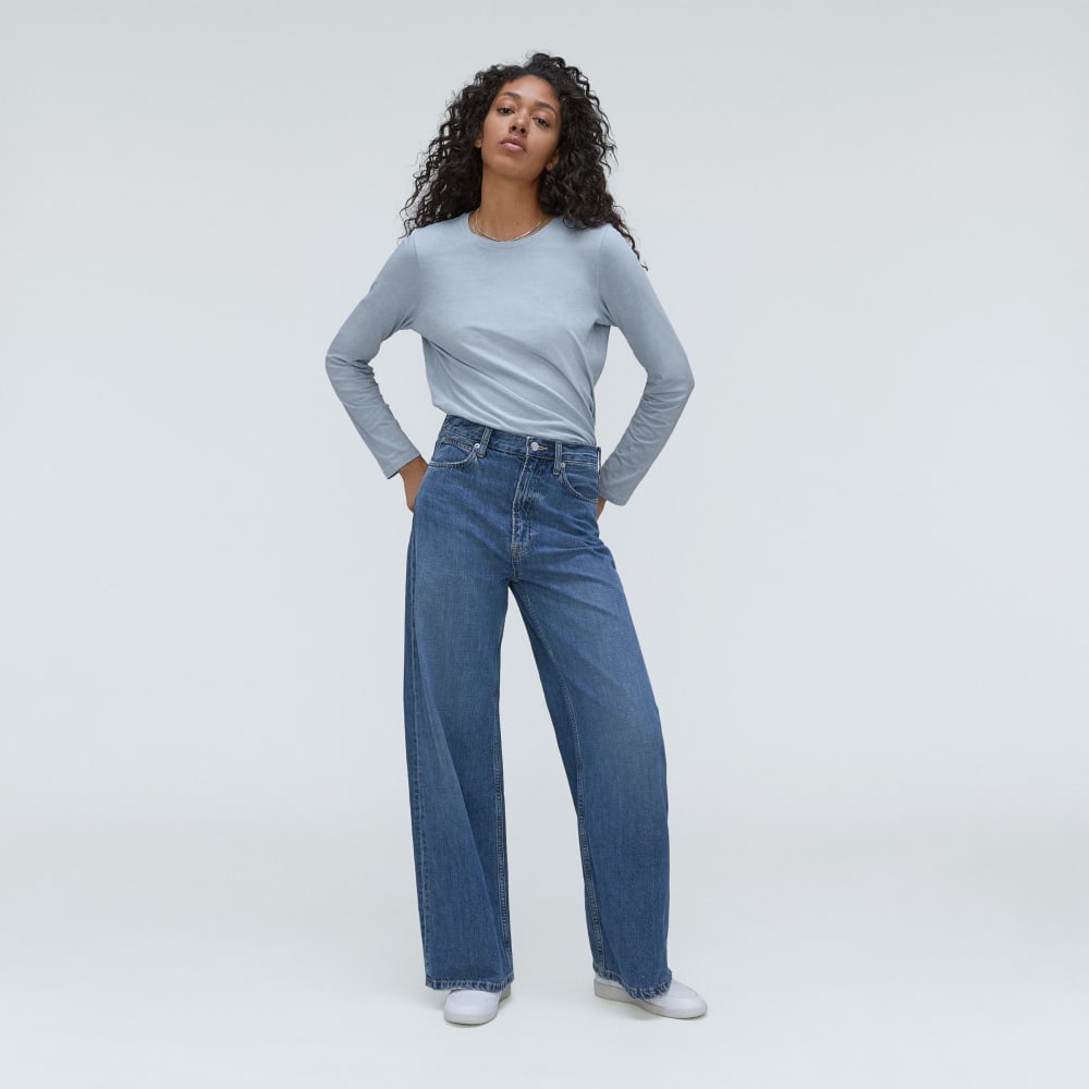 The Organic Cotton Long-Sleeve Crew | Mist