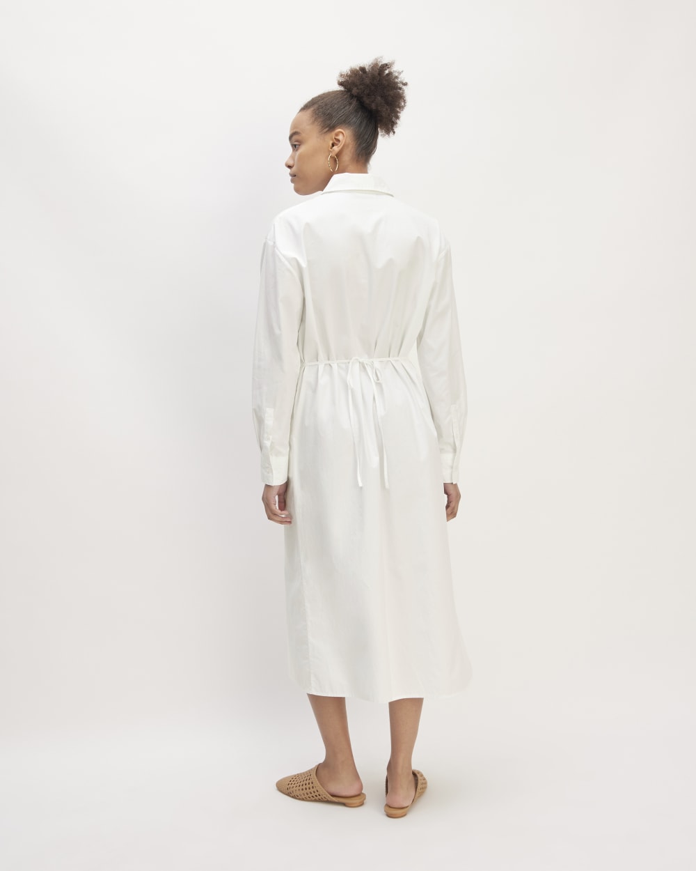 The Supima® Cotton Midi Shirt Dress | White