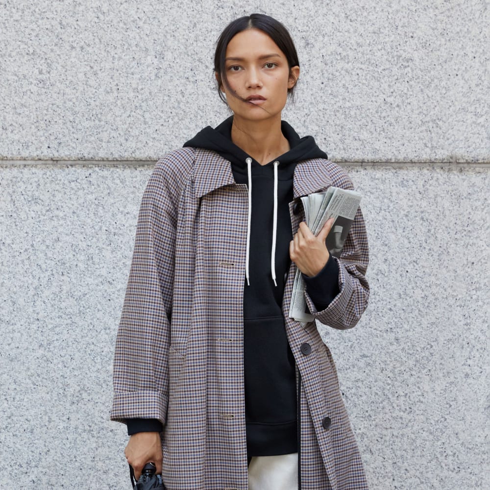 The Track Organic Cotton Popover | Black