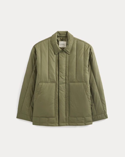 ReNew Vertical-Quilted Jacket | Lichen Green