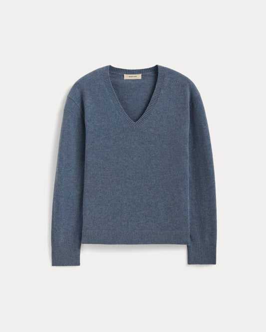 The Classic V in Cashmere | Denim Blue
