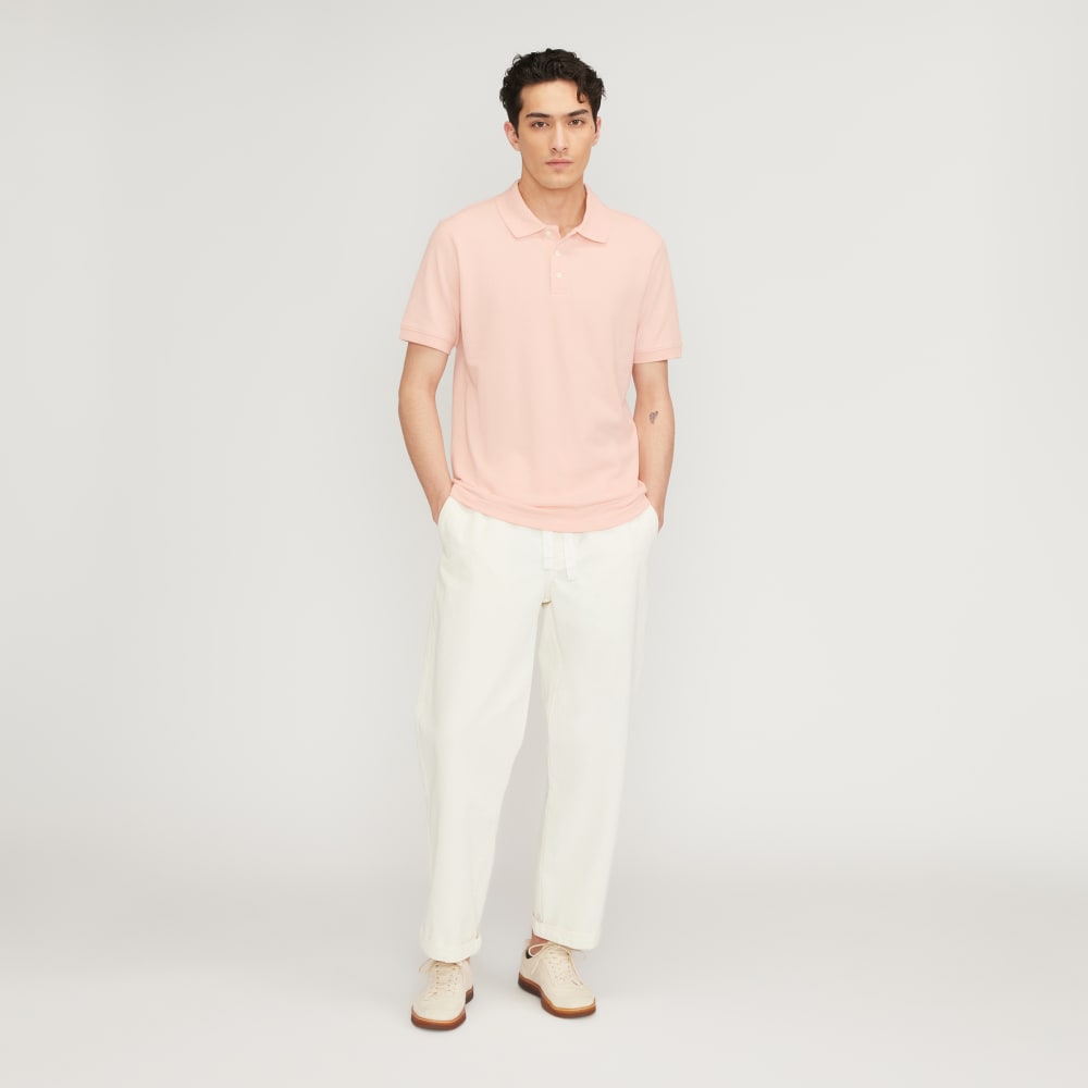 The Pique Polo | Petal Pink