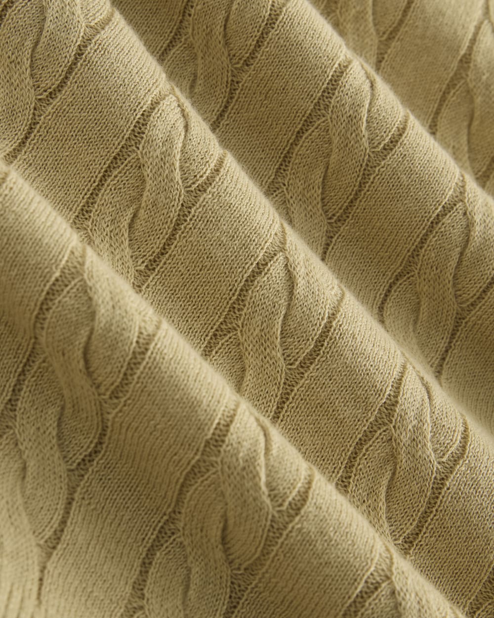 The Cable Crew in Cotton Cashmere | Classic Khaki
