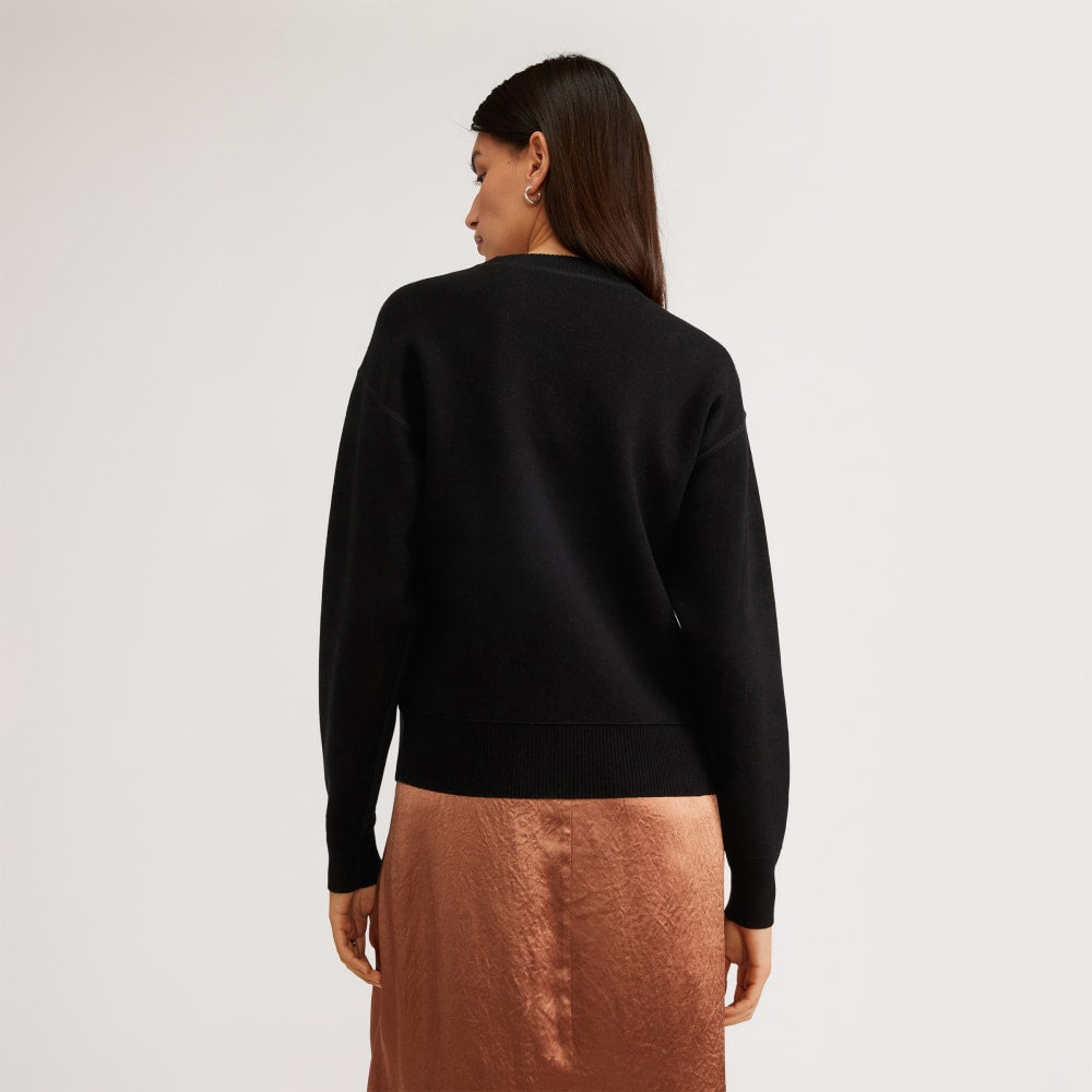 The Cotton-Merino Sweatshirt | Black
