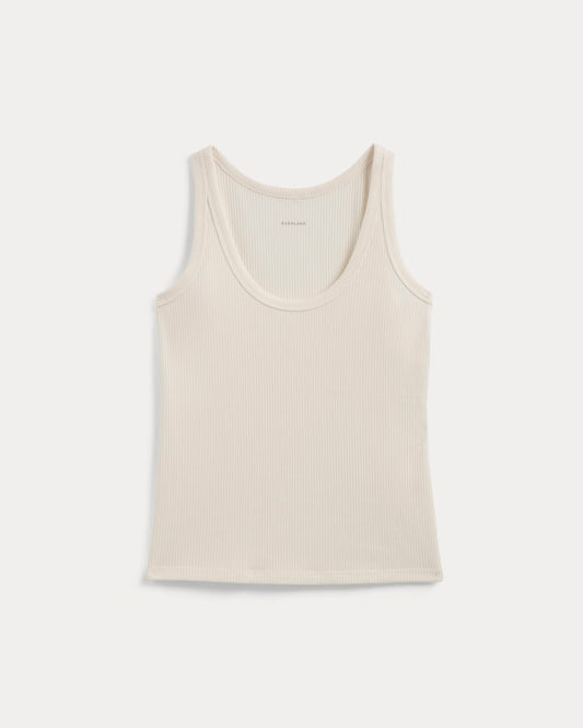 The Shimmy Scoop-Neck Tank | Bone