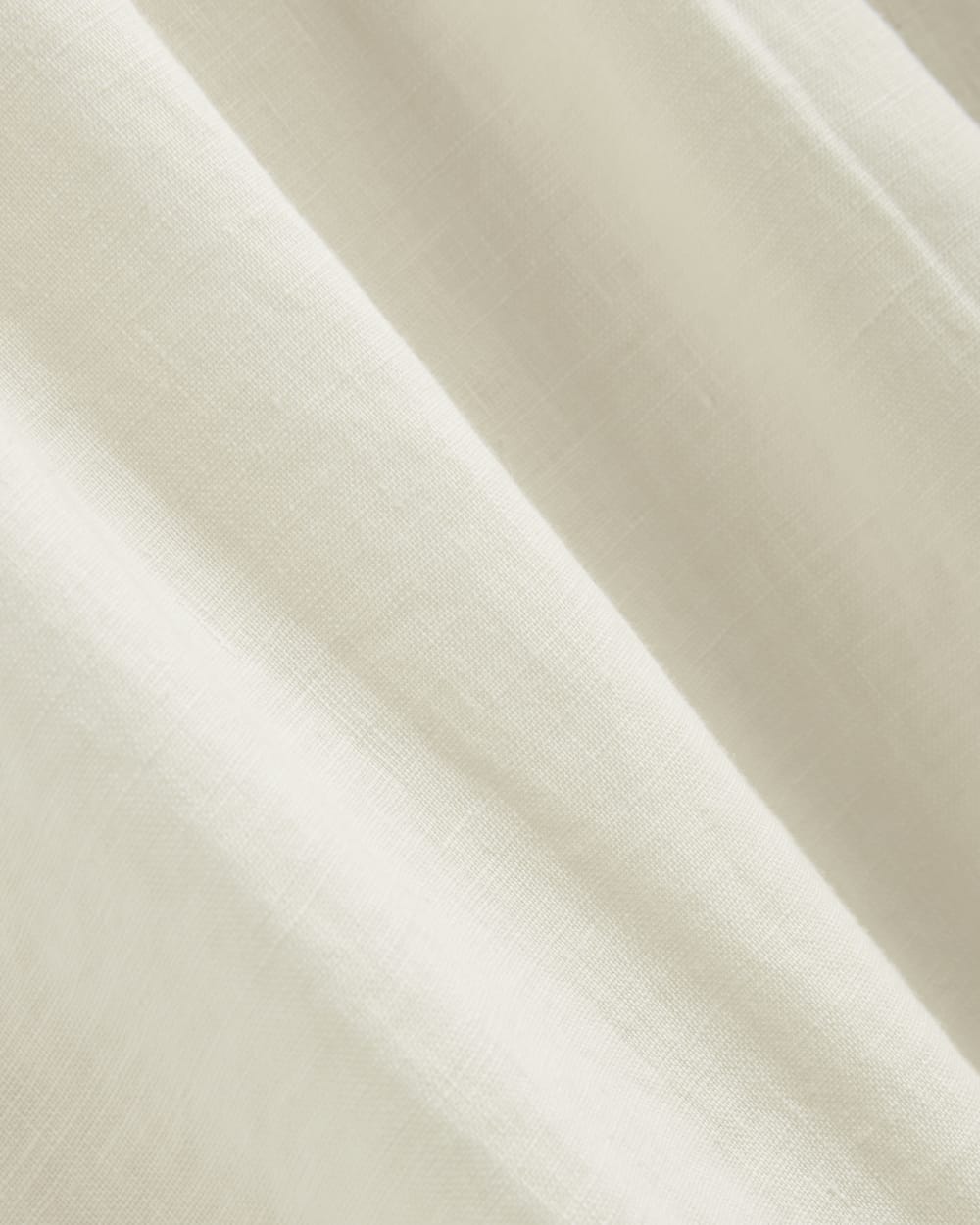 The Linen Oversized Puff-Sleeve Dress | Bone