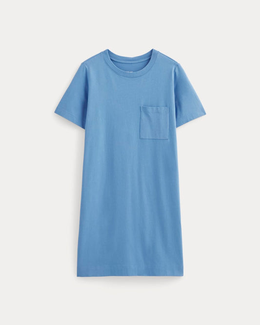 The Organic Cotton Weekend Tee Dress | Blue Opal