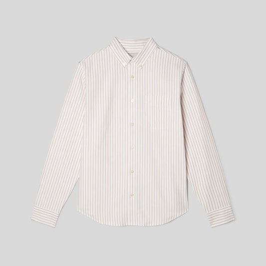 The Classic Oxford Shirt | Sahara / Off-White | Tall