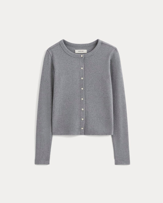 The Selfie Cardigan | Mid Heather Grey