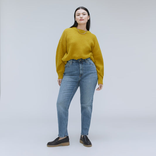 The Cheeky Hourglass Jean | Worn-In Mid Blue | 28.5 Inseam