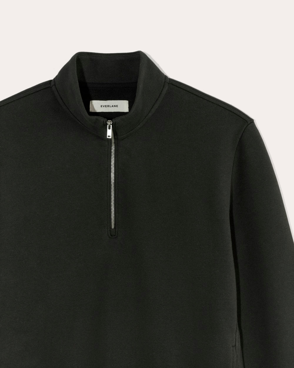 The Off-Duty Terry Quarter-Zip | Black