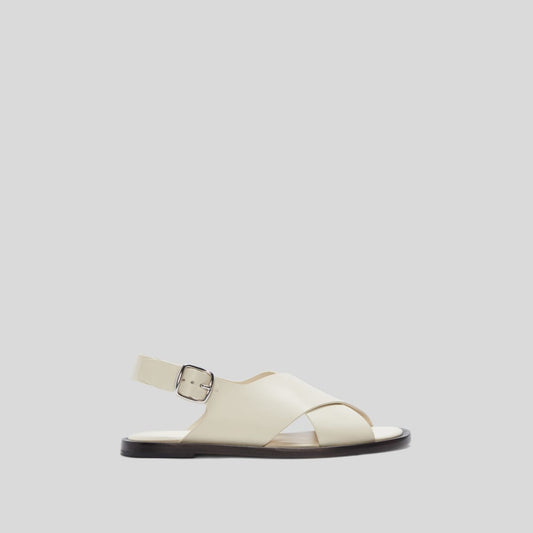 The City Crossover Sandal | Parchment