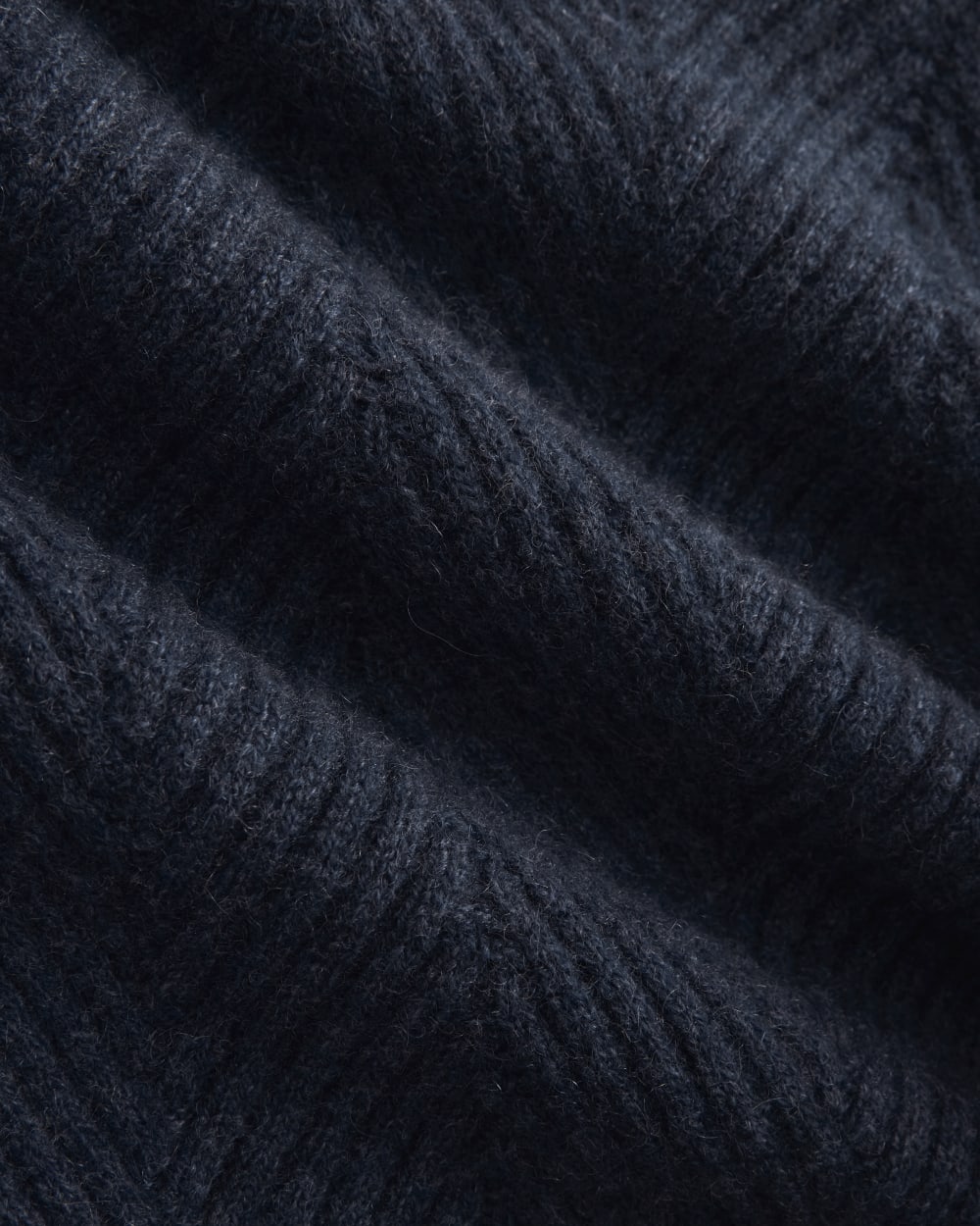 Cashmere Herringbone Sweater | Indigo