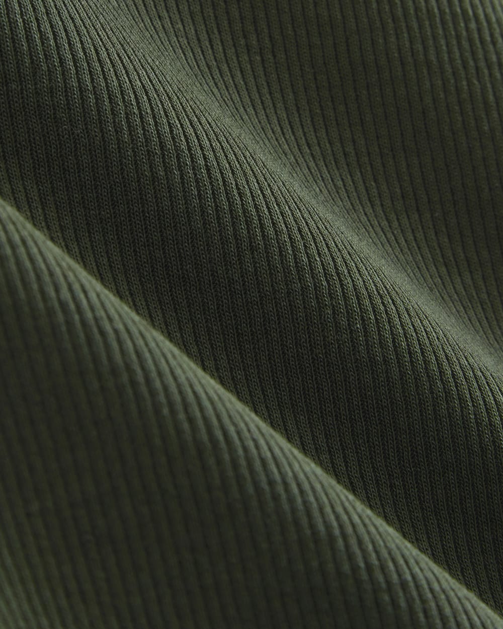 The Luxe Rib Funnel-Neck Tank | Dark Forest