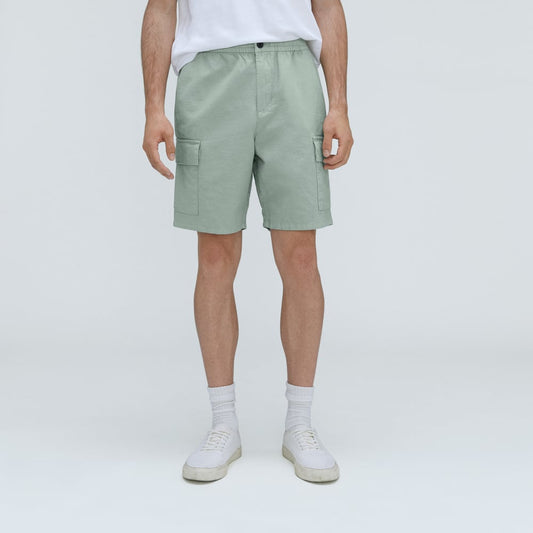 The Cotton Linen Short | White Sage