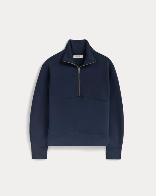 Luxe Fleece Half-Zip Sweatshirt | Navy