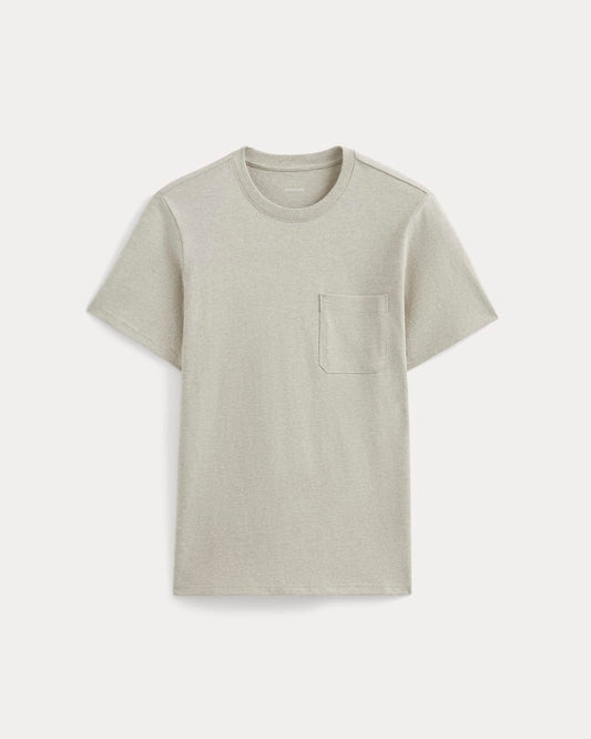 The Premium-Weight Pocket Tee | Uniform | Heather Oatmeal