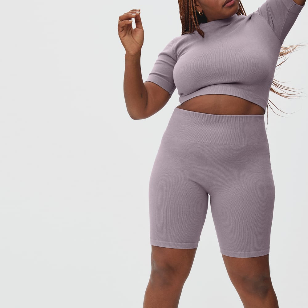 The Seamless Bike Short | Dusty Lavender