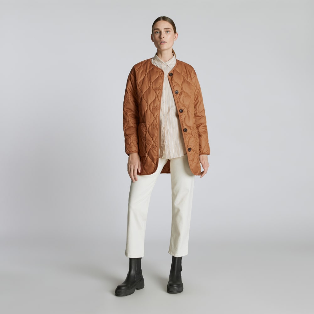 The Quilted Liner | Tawny Brown