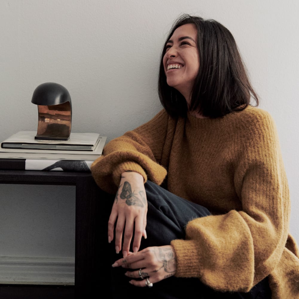 The SuperFuzz Alpaca Oversized Crew | Dijon