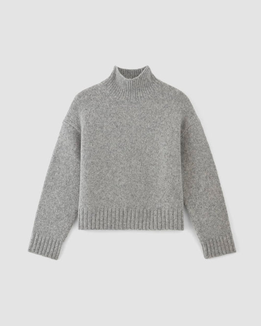 The Cloud Oversized Turtleneck | Heather Grey