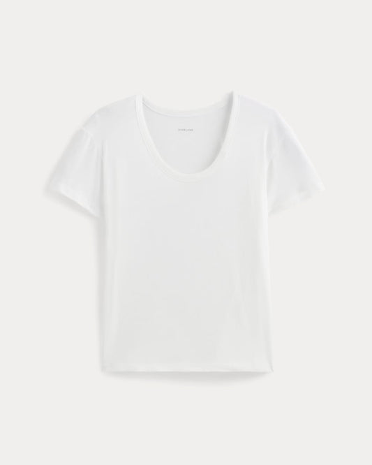 The Air Scoop-Neck Tee | White