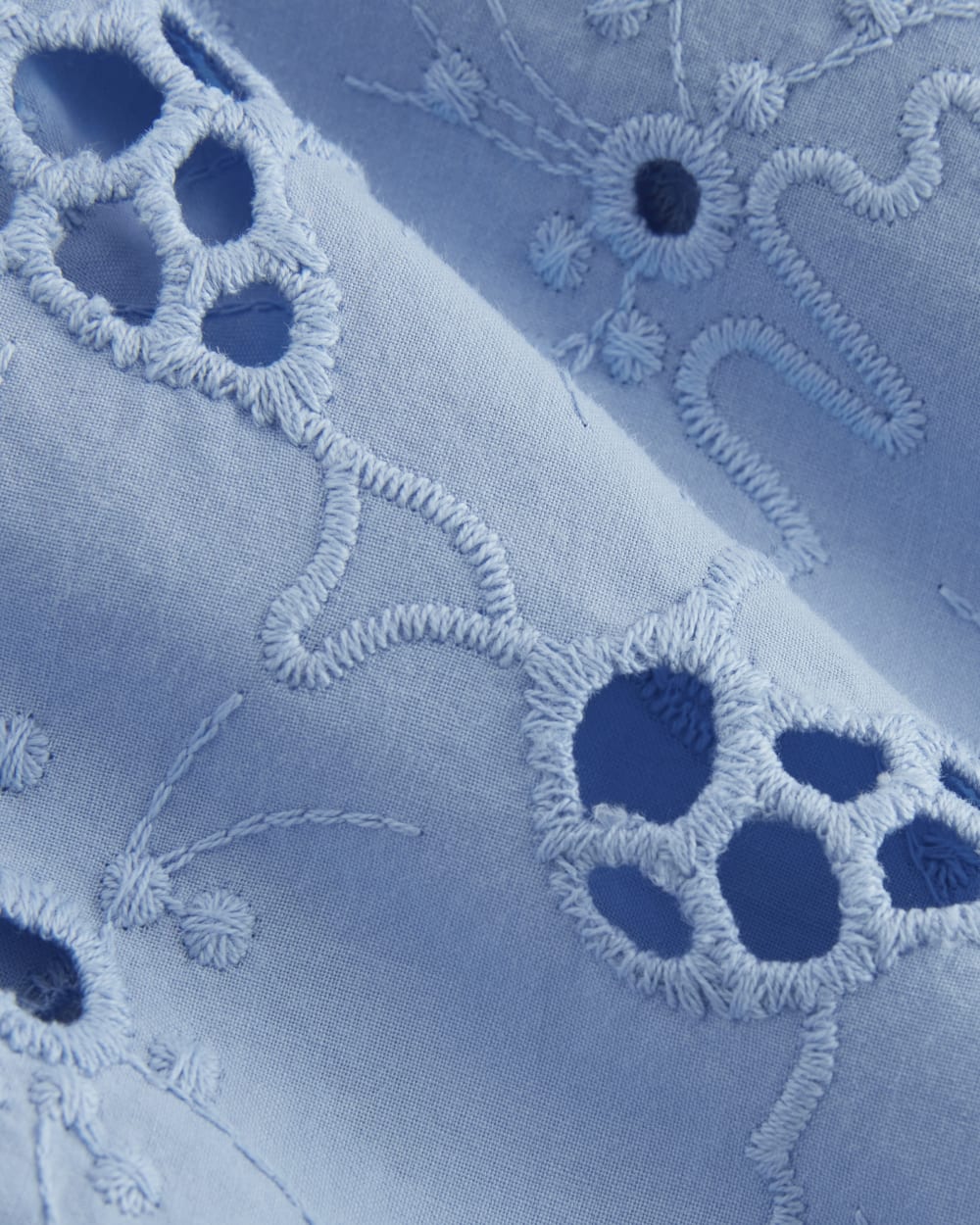 The Eyelet Camp Shirt | Sky Blue