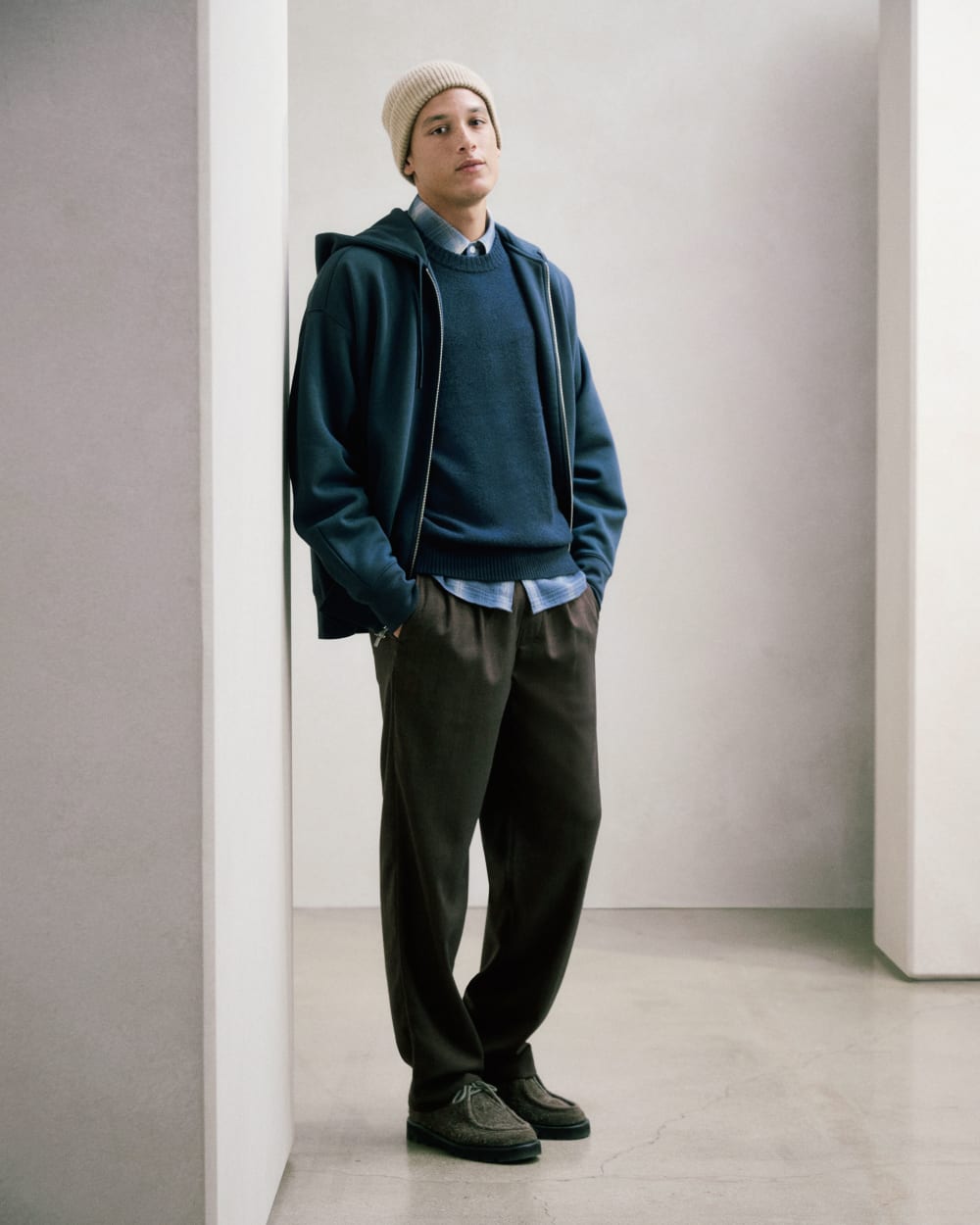 Pleated Trouser in Tailor Twill | Black