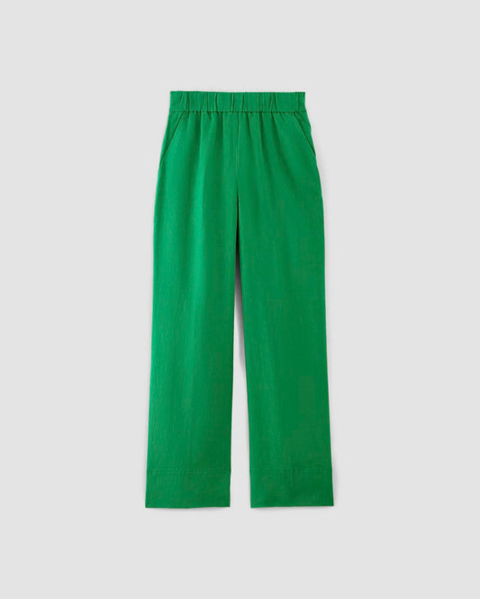 The Linen Easy Pant | Grass Green