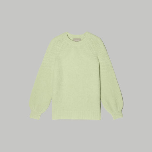 The SuperFuzz Alpaca Oversized Crew | Seafoam Green