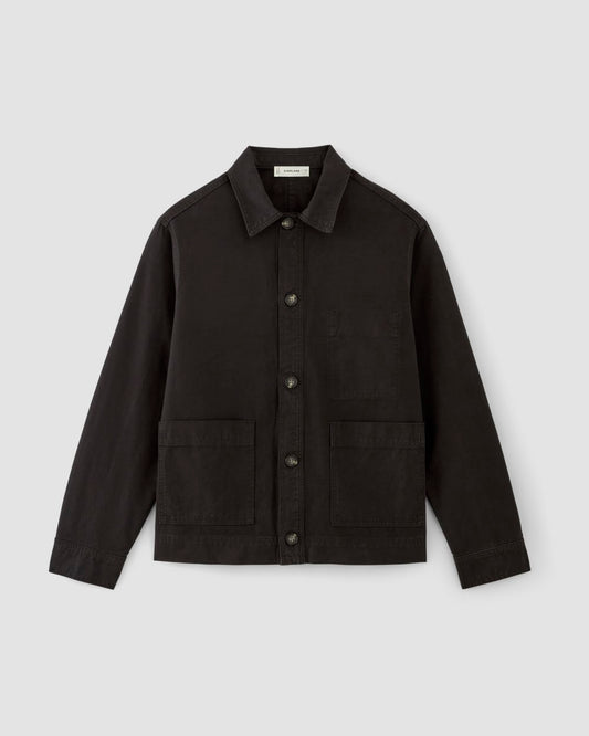 The Organic Cotton Chore Jacket | Black