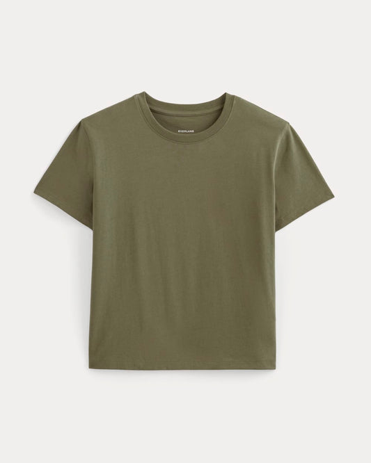 The Box-Cut Tee in Essential Cotton | Kalamata | No Pocket