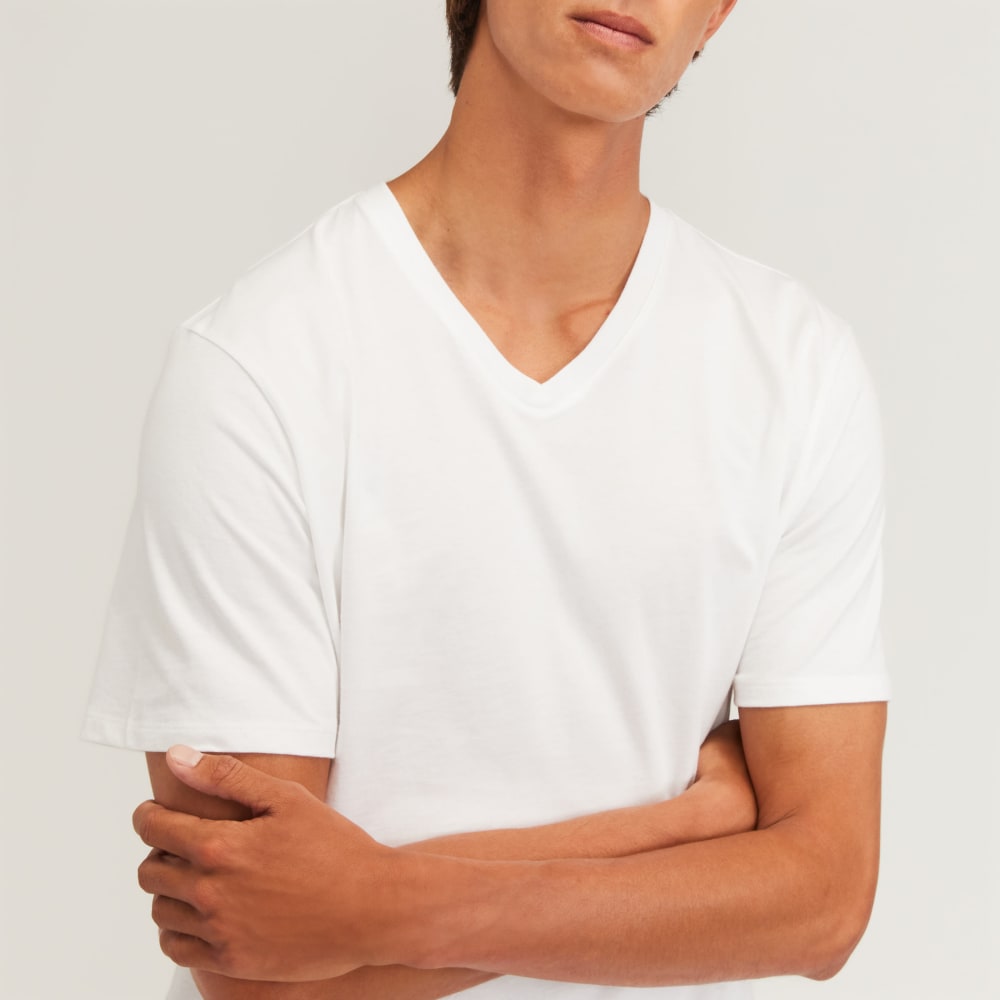 The Organic Cotton V-Neck Tee | White
