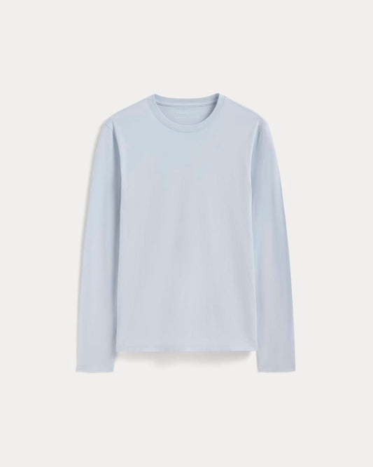 The Essential Organic Long-Sleeve Tee | Air Blue