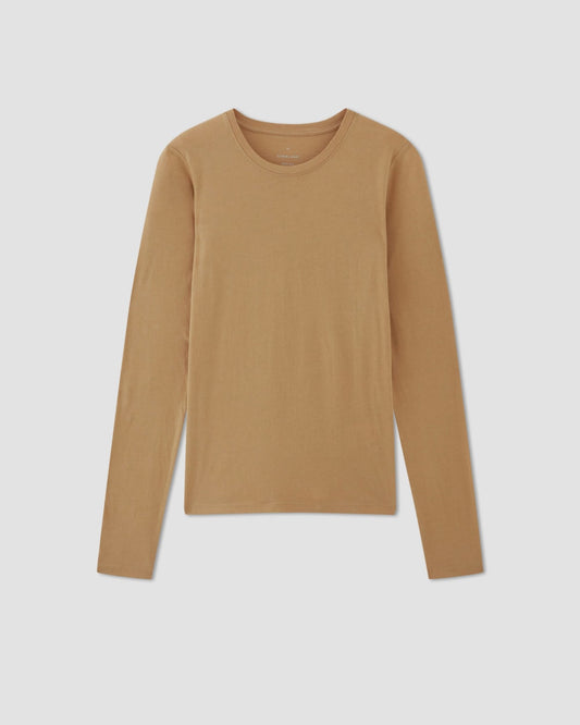 The Organic Cotton Long-Sleeve Crew | Tiger's Eye