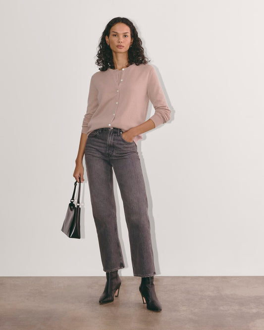 The Classic Cardigan in Cashmere | Dusty Rose