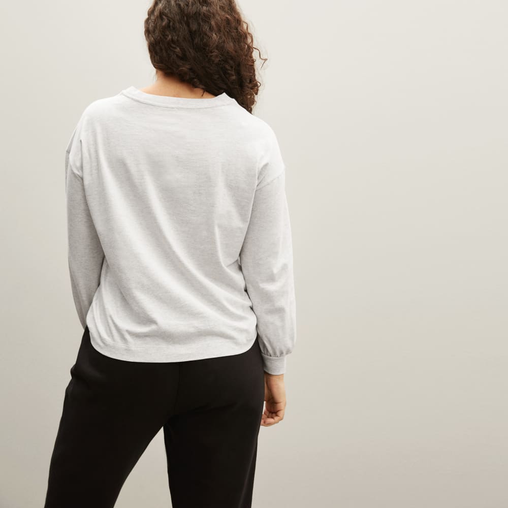 The Organic Cotton Long-Sleeve Tee | Heathered Grey