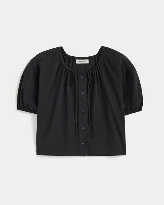 The Gauze Button-Up | Black
