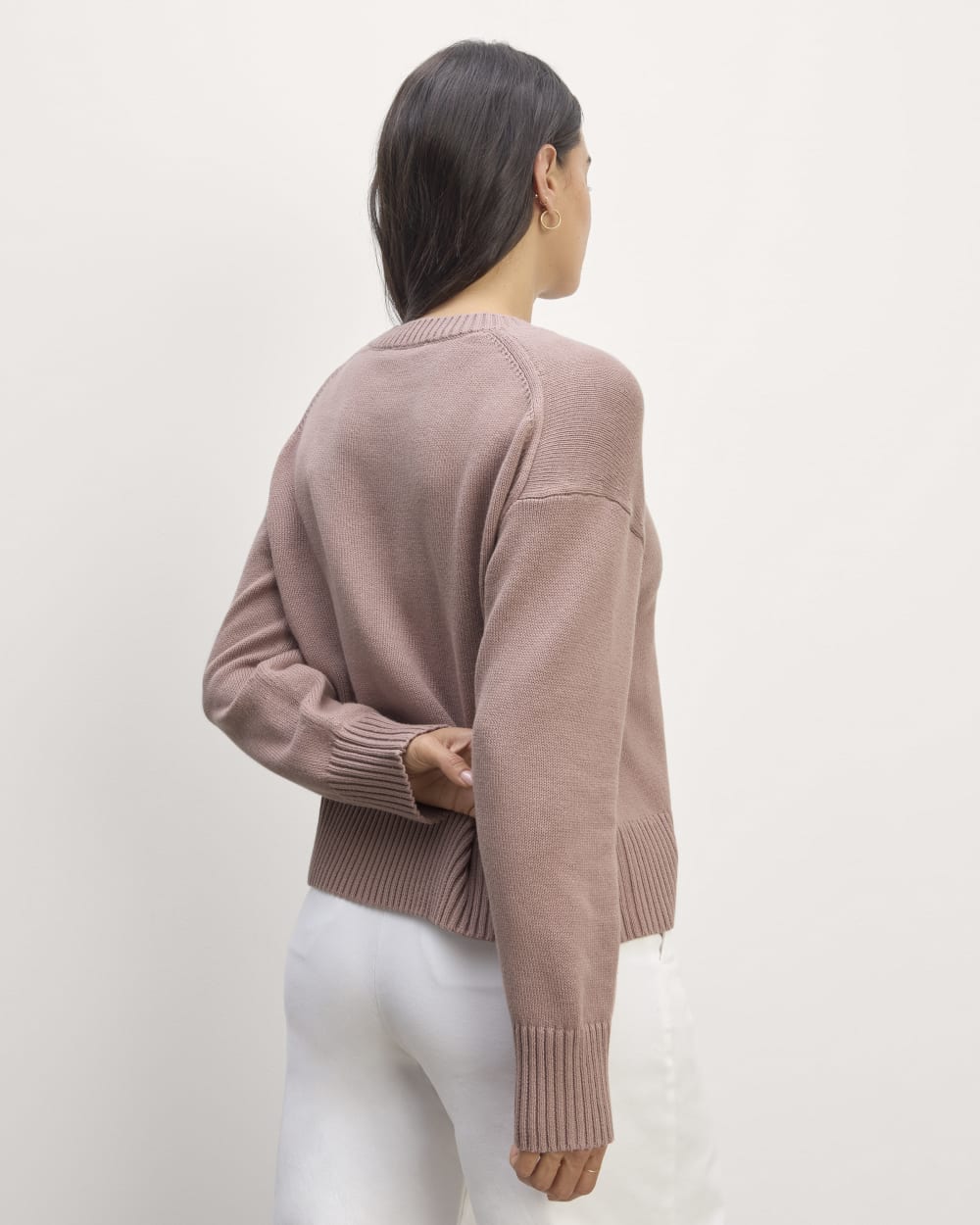 The Boxy Sweater in Everyday Cotton | Dusty Rose