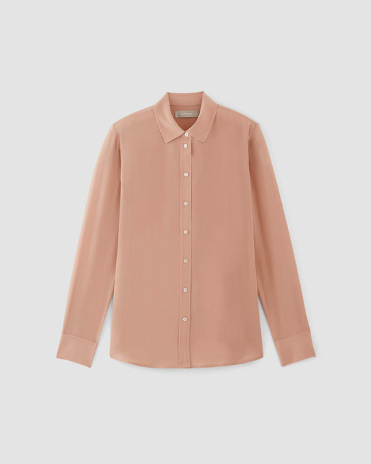 The Must-Have Shirt in Washable Silk | Blush Pink
