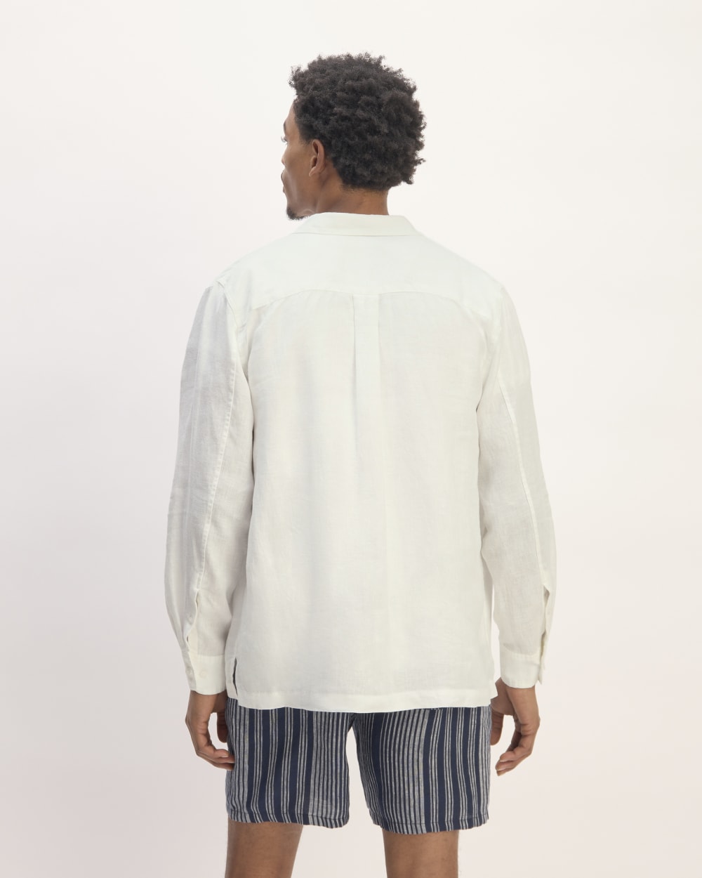The Linen Straight Hem Shirt | White