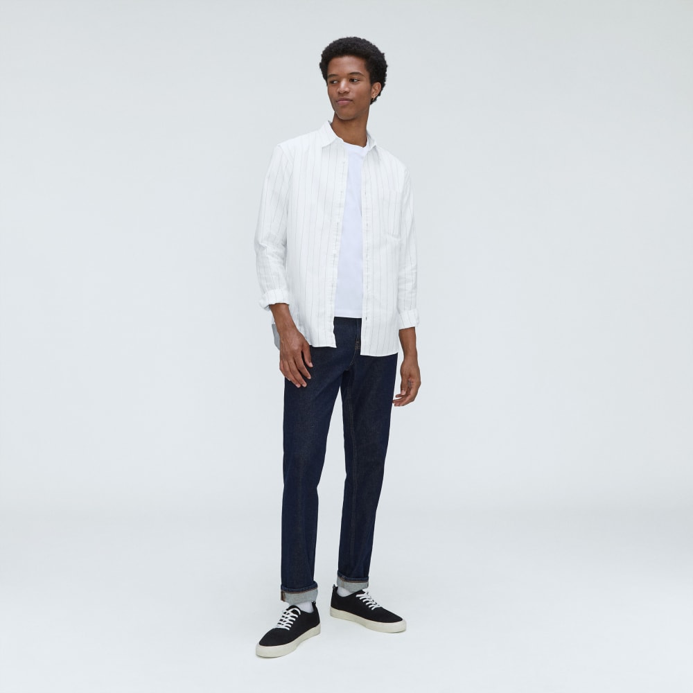 The Standard Fit Japanese Oxford Shirt | Uniform | Optic White / Black | Standard