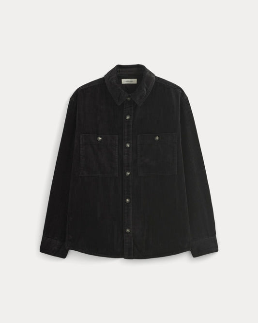 Wide Wale Corduroy Shirt | Black
